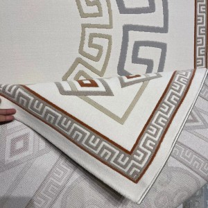 سجاد تركي مودرن العشراء 9660A بيج فاتح مقاس 100*300