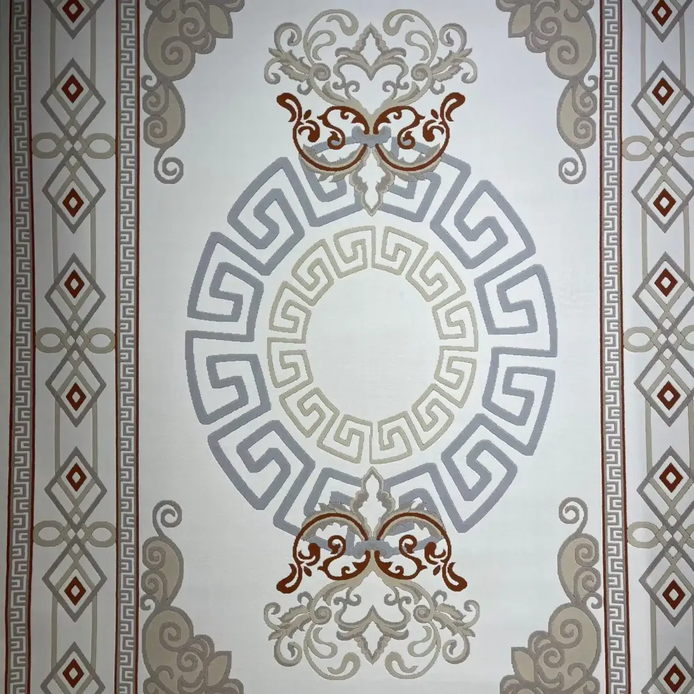 سجاد تركي مودرن العشراء 9660A بيج فاتح مقاس 50*80