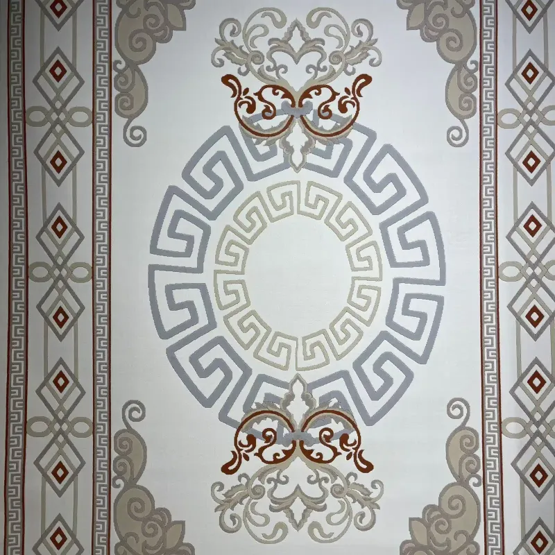 سجاد تركي مودرن العشراء 9660A بيج فاتح مقاس 50*80