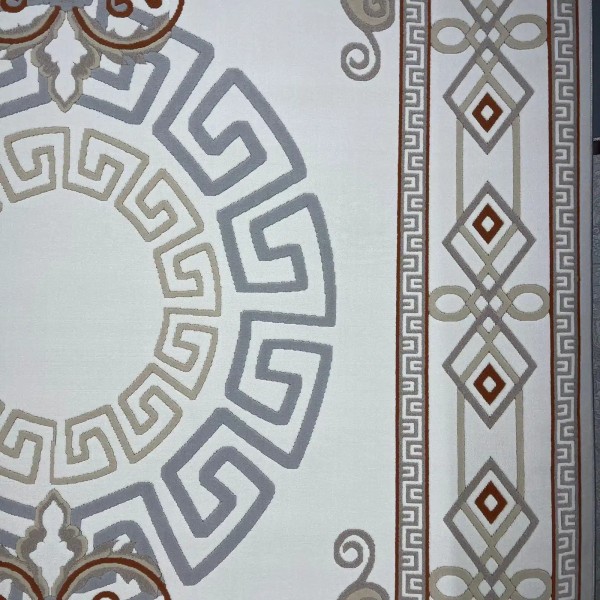 سجاد تركي مودرن العشراء 9660A بيج فاتح مقاس 50*80