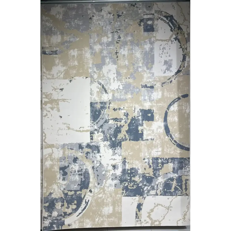 سجاد تركي مودرن العشراء 9661A سماوي مقاس 80*150