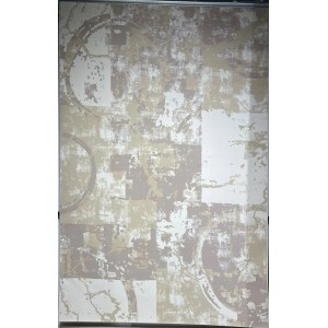 سجاد تركي مودرن العشراء 9661A بيج غامق مقاس 100*200