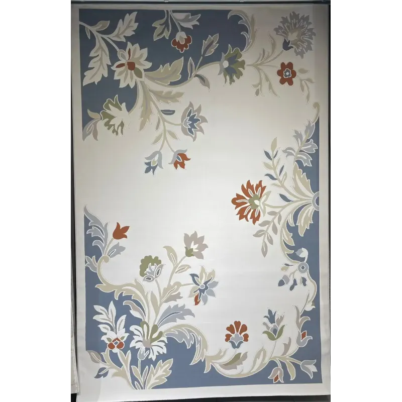 سجاد تركي القصور 9966A بسماوي مقاس 300*400 - سجاد فرنسي شرقي