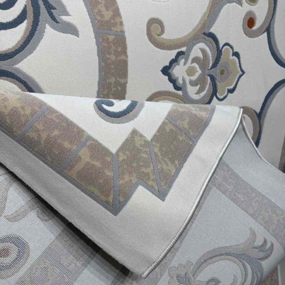 سجاد تركي سوبر ليون 9114A سماوي مقاس 400*500