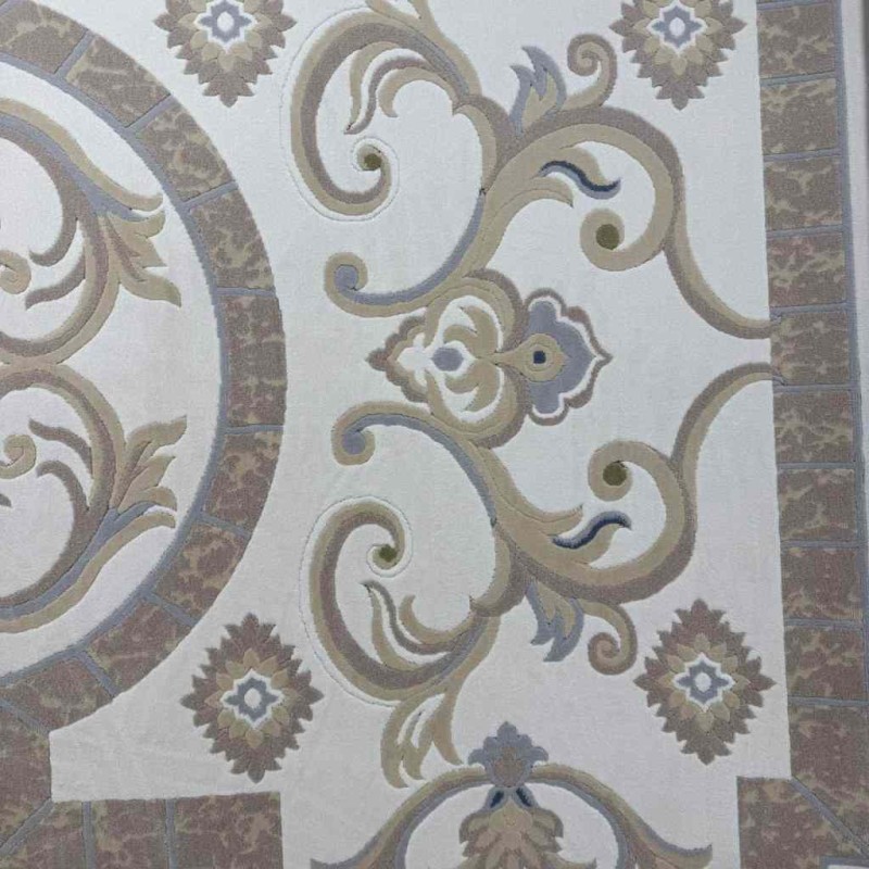 سجاد تركي سوبر ليون 9114A بيج فاتح مقاس 50*80