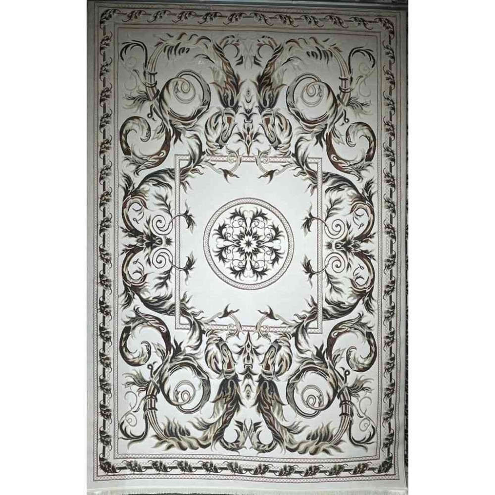 سجاد تركي تالا 9102A اصفر كريم بولي مقاس 150*220