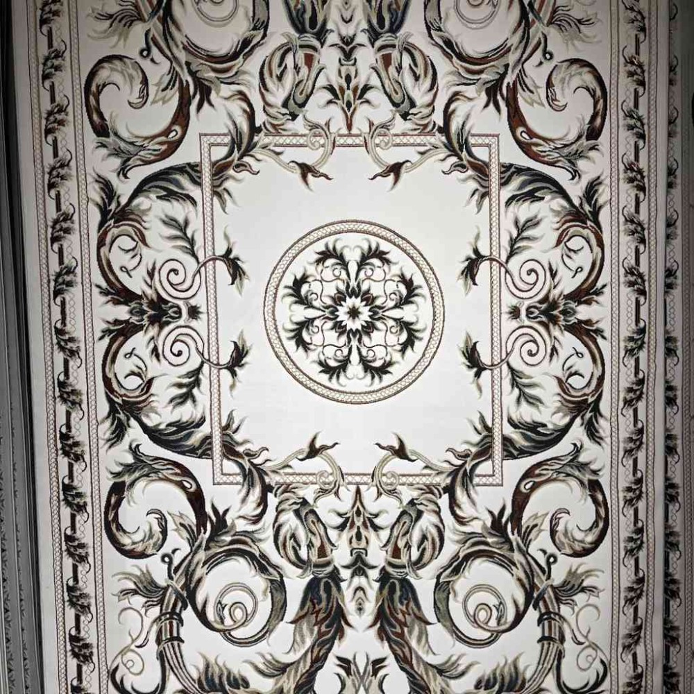 سجاد تركي تالا 9102A اصفر كريم بولي مقاس 150*220