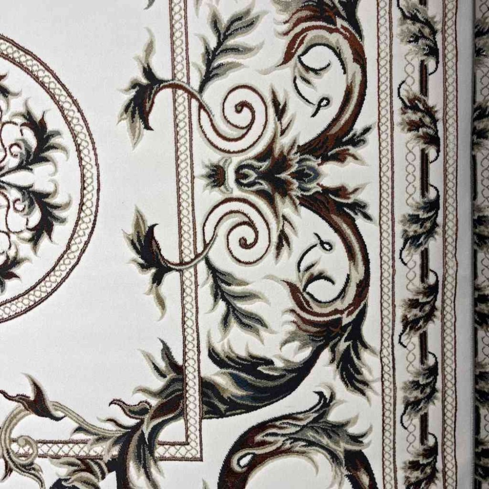 سجاد تركي تالا 9102A اصفر كريم بولي مقاس 150*220