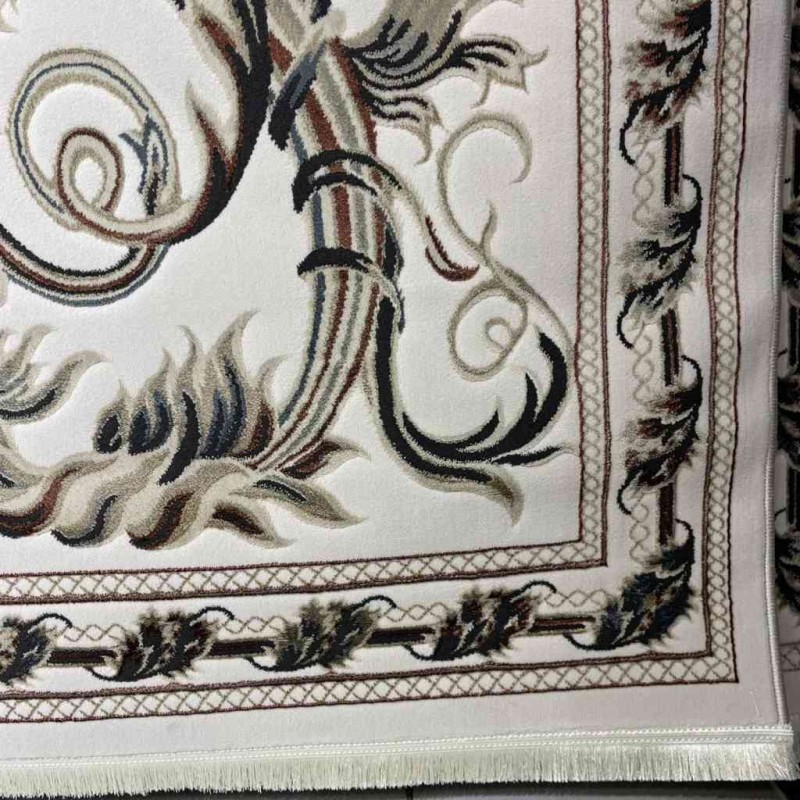 سجاد تركي تالا 9102A اصفر كريم بولي مقاس 200*300