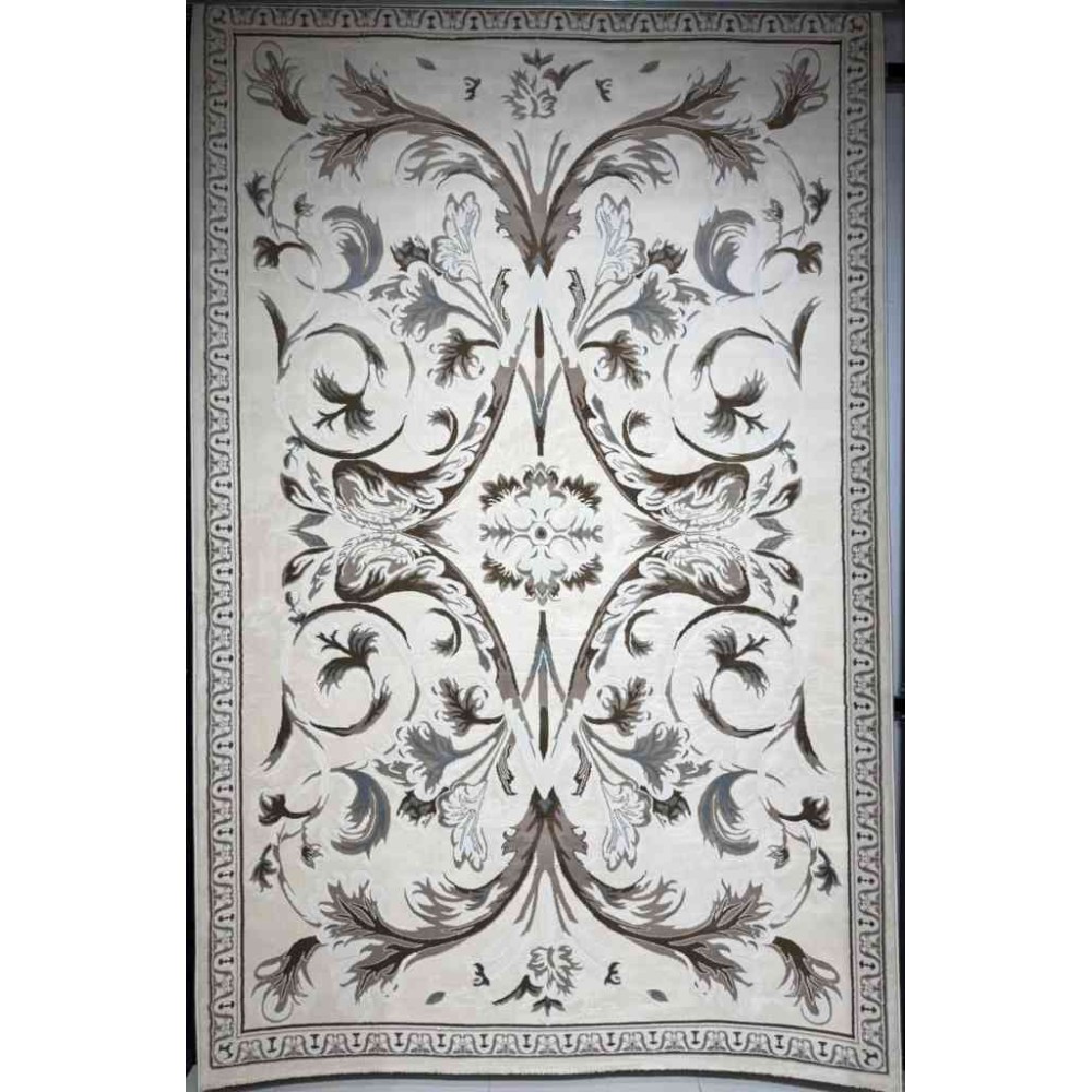 سجاد تركي ياسمين نقش فرنسي 9050A بيج مقاس 150*220