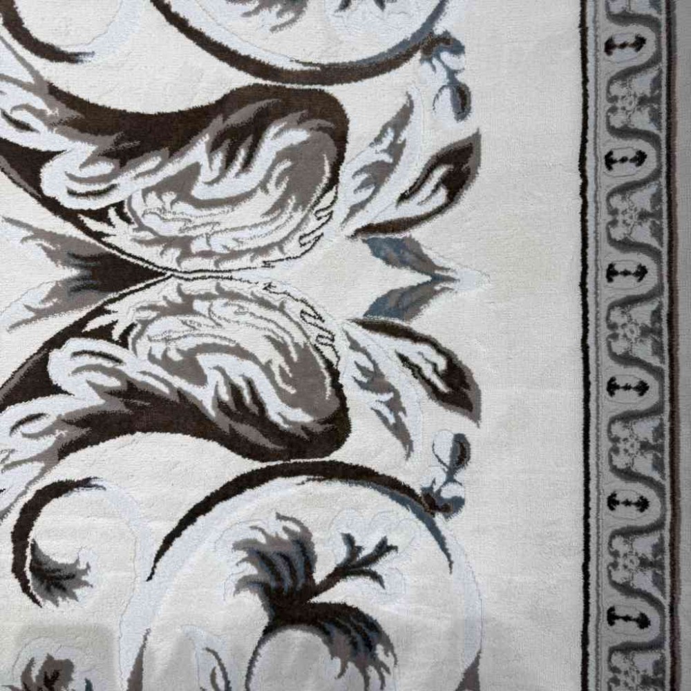 سجاد تركي ياسمين نقش فرنسي 9050A بيج مقاس 150*220