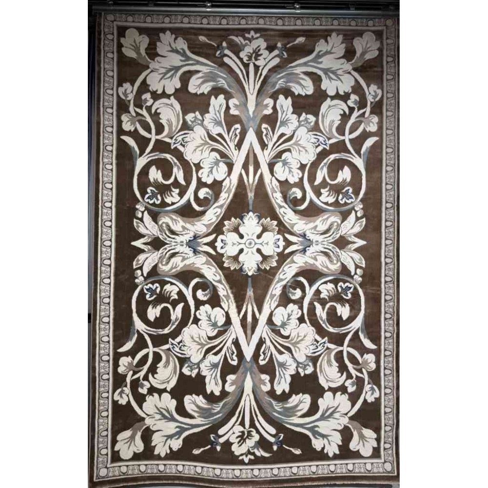 سجاد تركي ياسمين نقش فرنسي 9050A بني مقاس 400*500