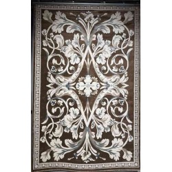 سجاد تركي ياسمين نقش فرنسي 9050A بني مقاس 400*500