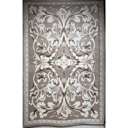 سجاد تركي ياسمين نقش فرنسي 9050A بيج غامق مقاس 80*150