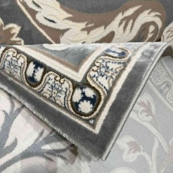 سجاد تركي ياسمين نقش فرنسي 9050A رصاصي مقاس 400*500