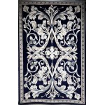 سجاد تركي ياسمين نقش فرنسي 9050A كحلي مقاس 250*350