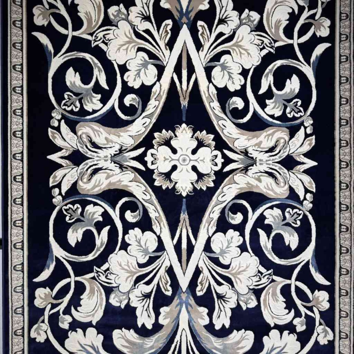 سجاد تركي ياسمين نقش فرنسي 9050A كحلي مقاس 250*350