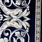 سجاد تركي ياسمين نقش فرنسي 9050A كحلي مقاس 250*350