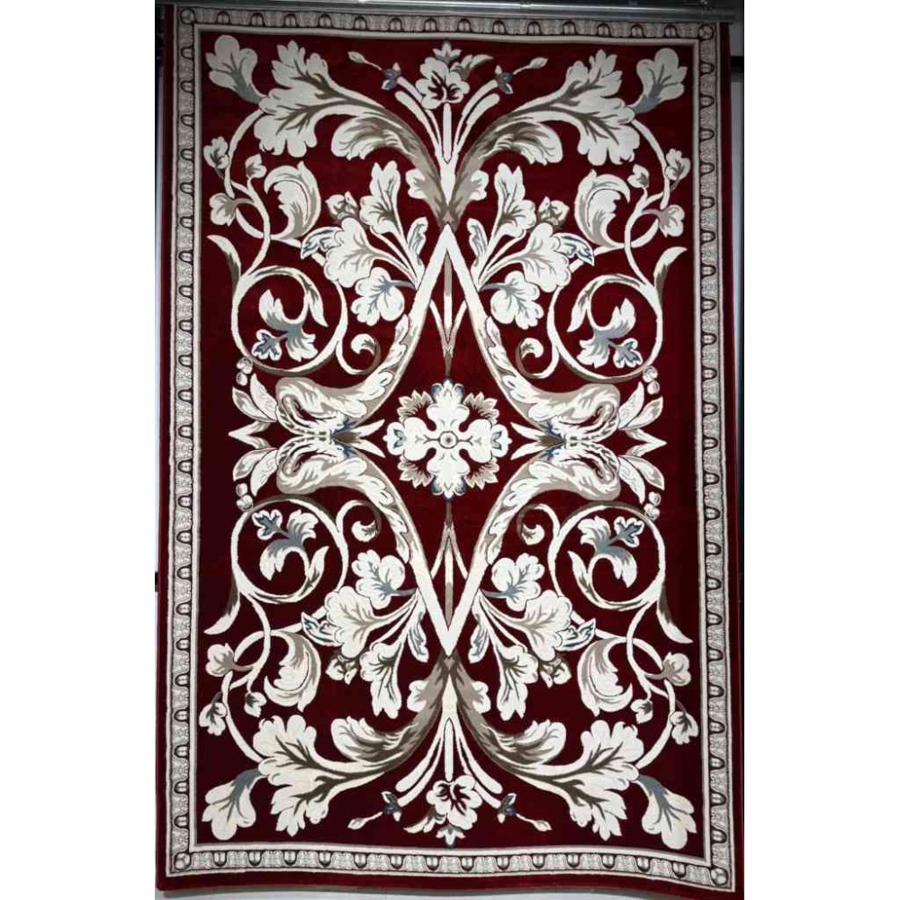 سجاد تركي ياسمين نقش فرنسي 9050A احمر مقاس 400*500