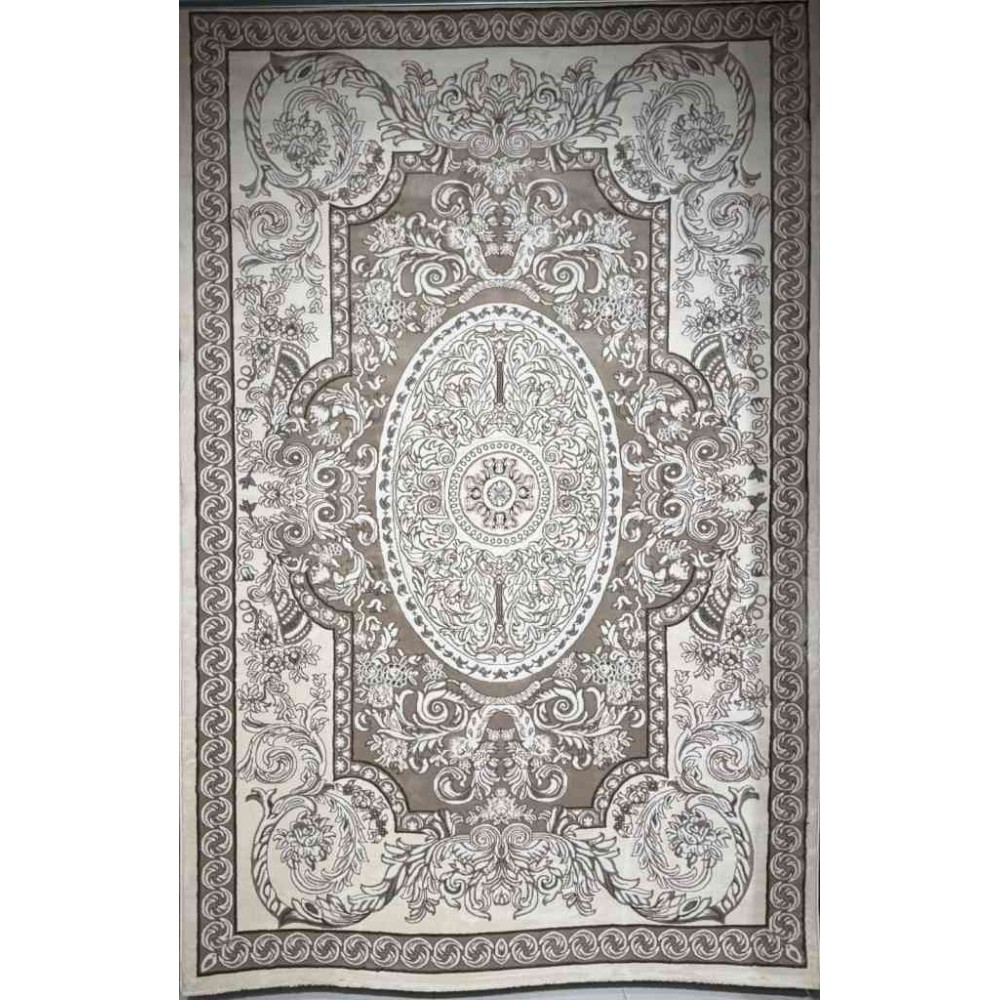 سجاد تركي ياسمين نقش فرنسي 9051A بيج مقاس 80*150