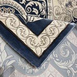 سجاد تركي ياسمين نقش فرنسي 9051A سماوي مقاس 150*220