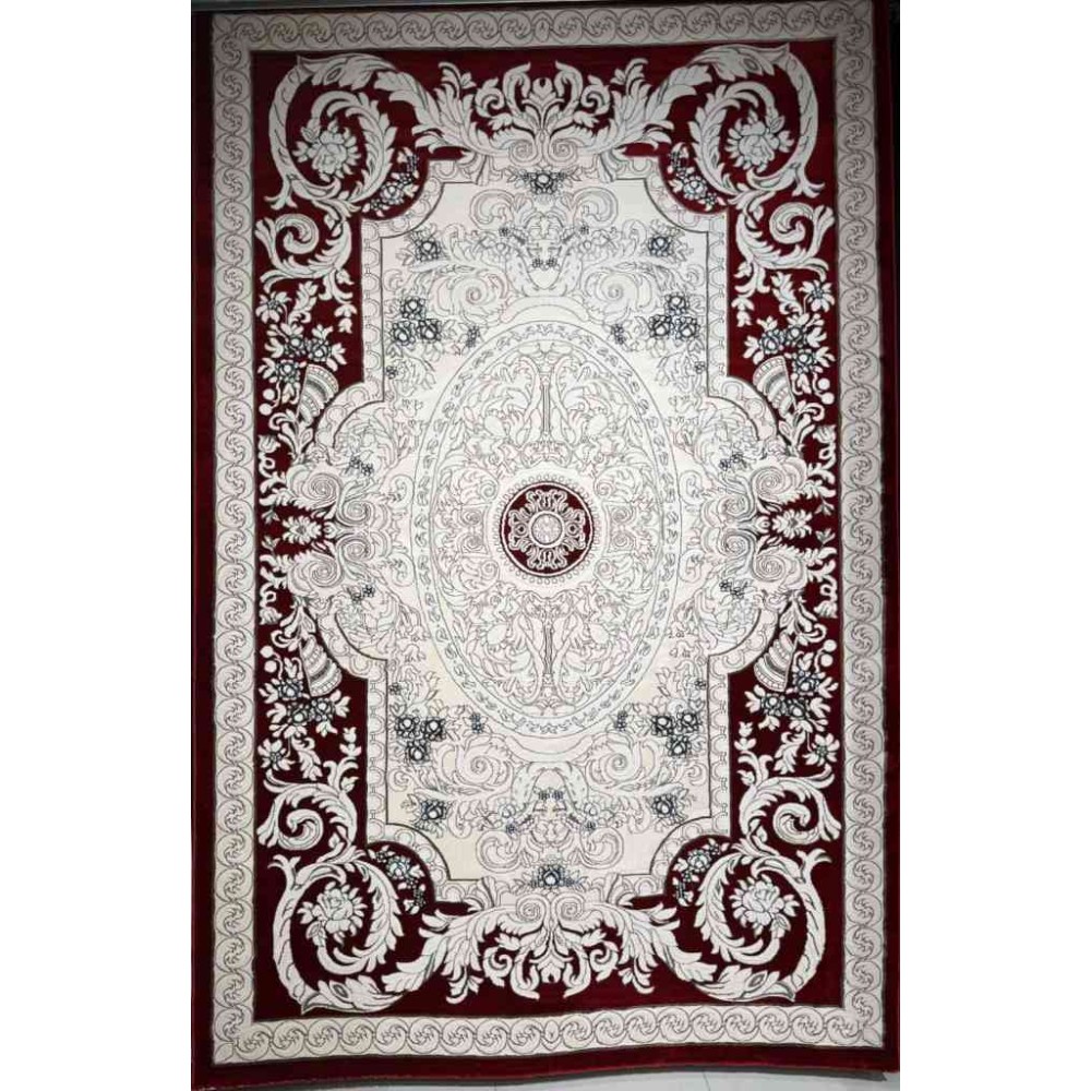 سجاد تركي ياسمين نقش فرنسي 9051A احمر مقاس 200*300