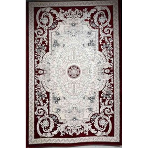 سجاد تركي ياسمين نقش فرنسي 9051A احمر مقاس 80*150