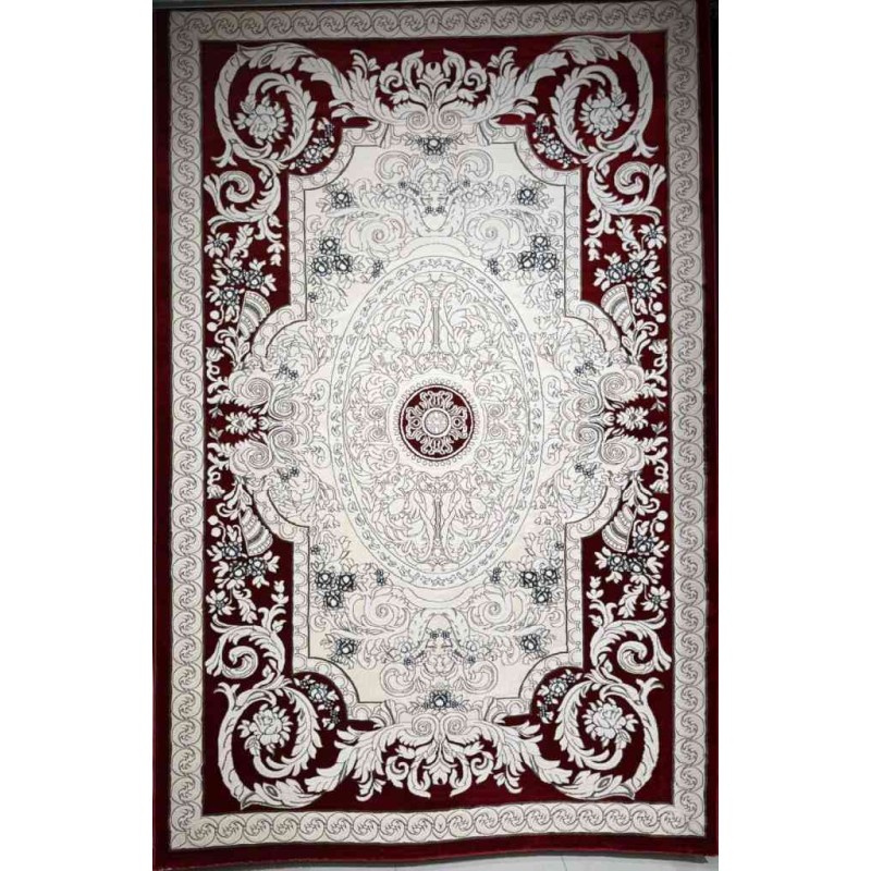 سجاد تركي ياسمين نقش فرنسي 9051A احمر مقاس 300*400
