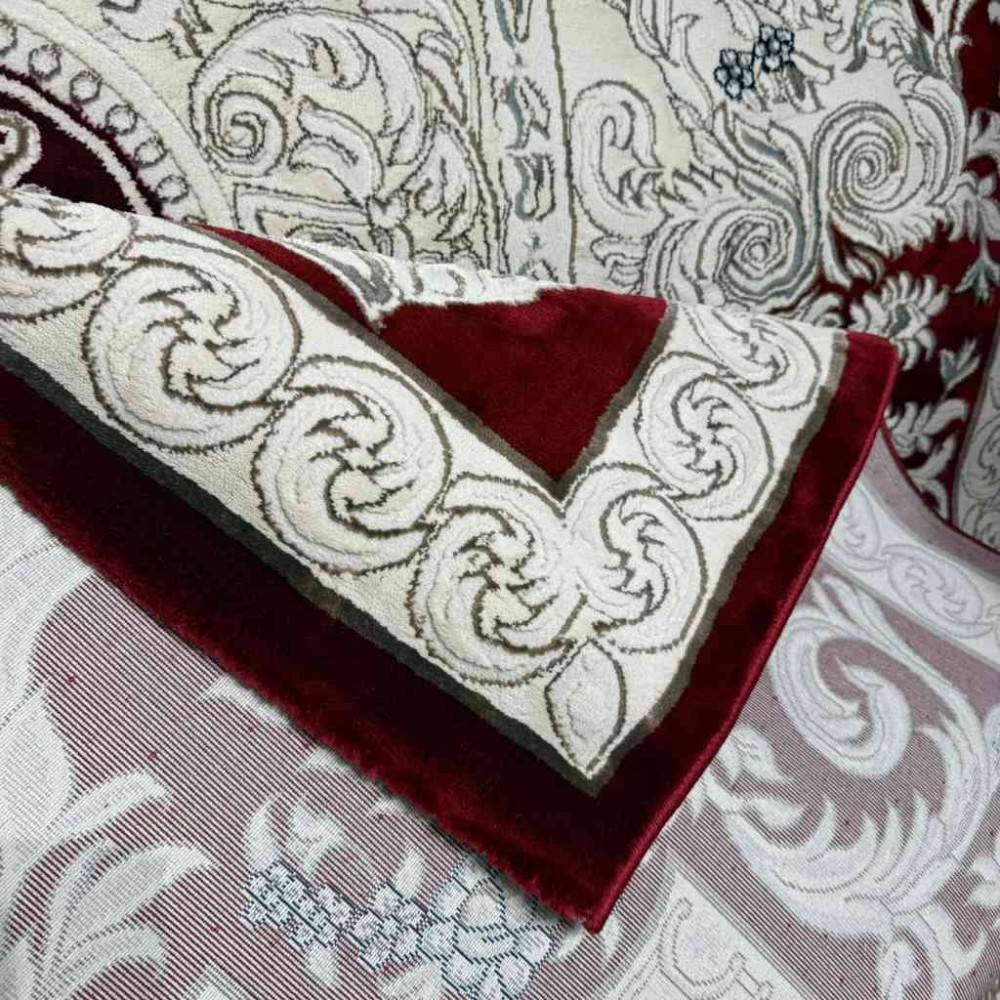 سجاد تركي ياسمين نقش فرنسي 9051A احمر مقاس 200*300