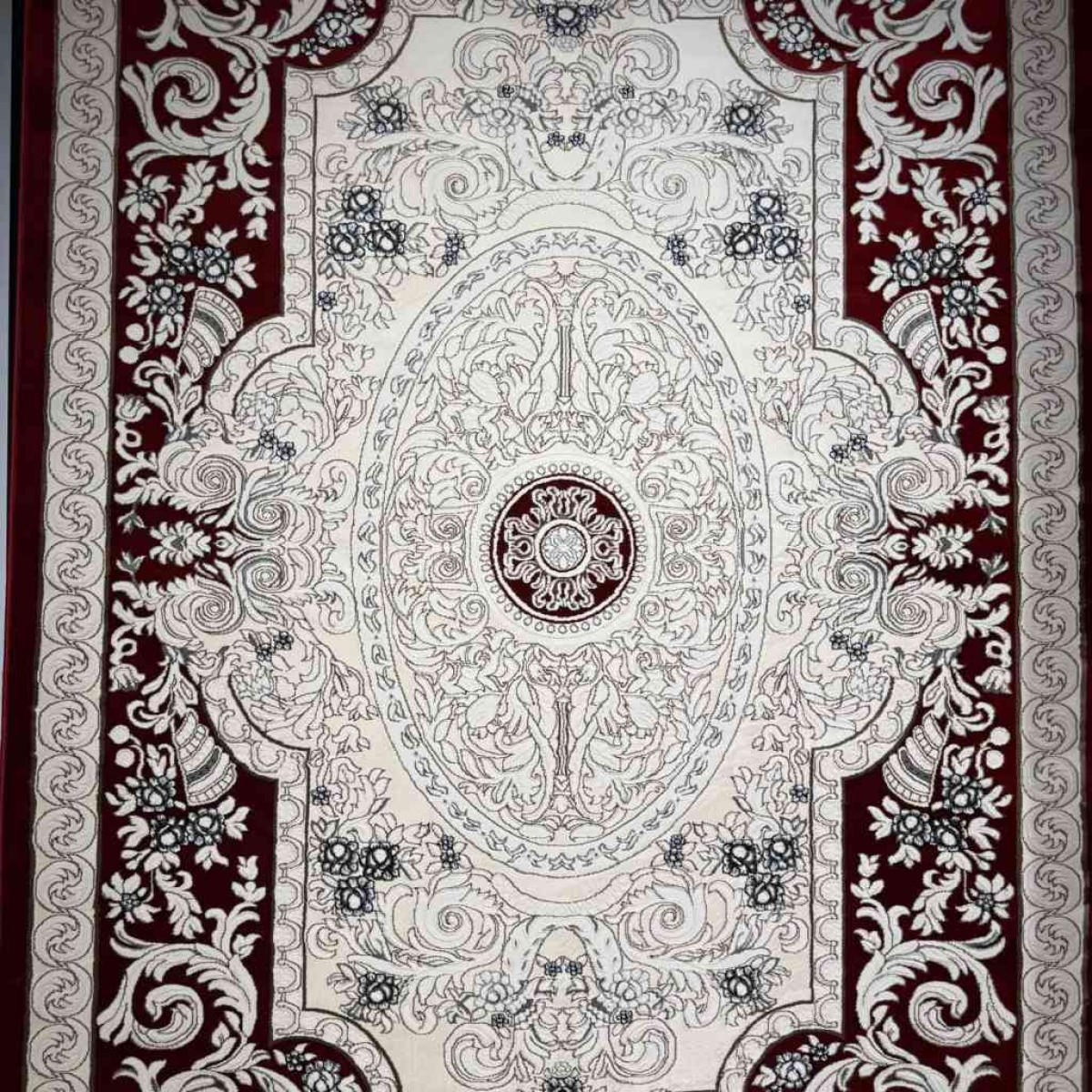 سجاد تركي ياسمين نقش فرنسي 9051A احمر مقاس 300*400