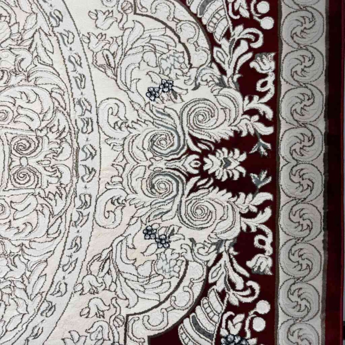سجاد تركي ياسمين نقش فرنسي 9051A احمر مقاس 300*400
