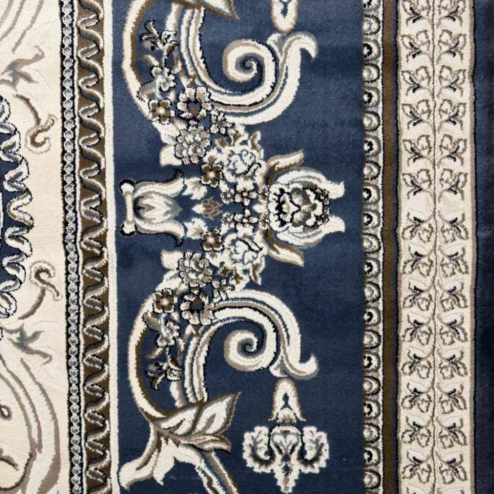 سجاد تركي ياسمين نقش فرنسي 9052A سماوي مقاس 80*150