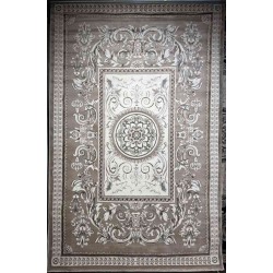 سجاد تركي ياسمين نقش فرنسي 9052A بيج غامق مقاس 80*150