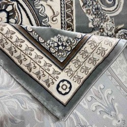 سجاد تركي ياسمين نقش فرنسي 9052A رصاصي مقاس 400*500