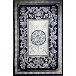 سجاد تركي ياسمين نقش فرنسي 9052A كحلي مقاس 250*350