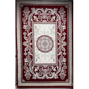 سجاد تركي ياسمين نقش فرنسي 9052A احمر مقاس 400*500