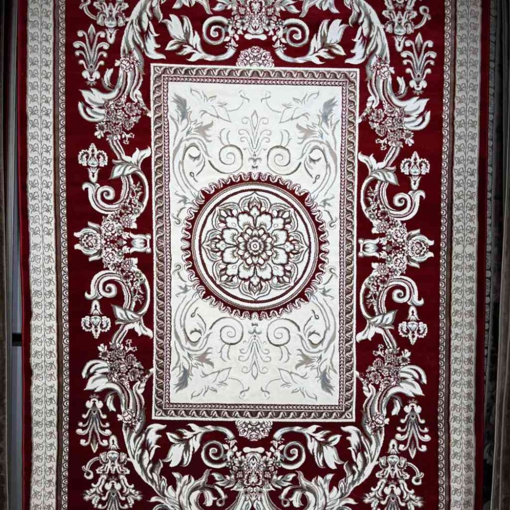 سجاد تركي ياسمين نقش فرنسي 9052A احمر مقاس 400*500