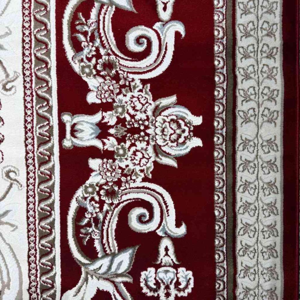 سجاد تركي ياسمين نقش فرنسي 9052A احمر مقاس 400*500