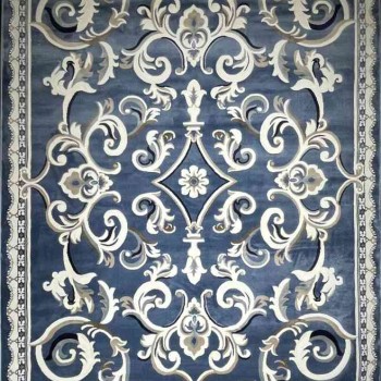 سجاد تركي ياسمين 9053A سماوي مقاس 50*80