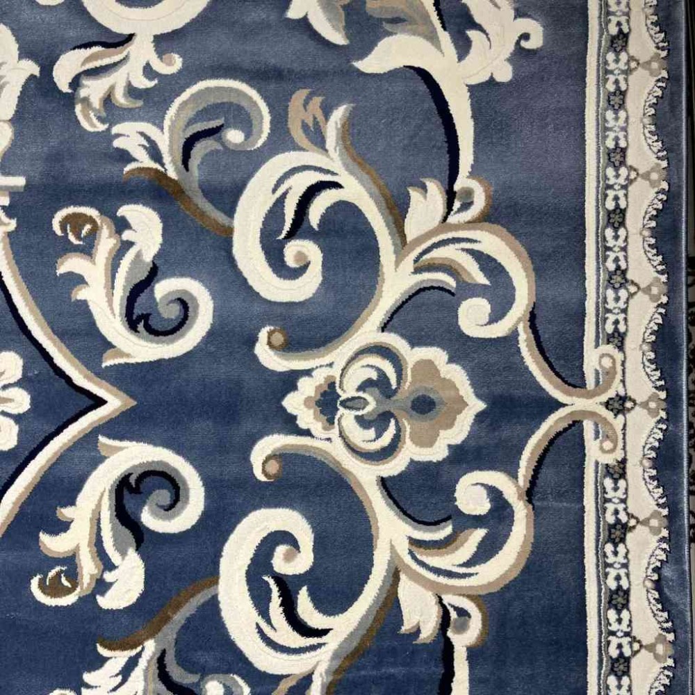 سجاد تركي ياسمين 9053A سماوي مقاس 50*80