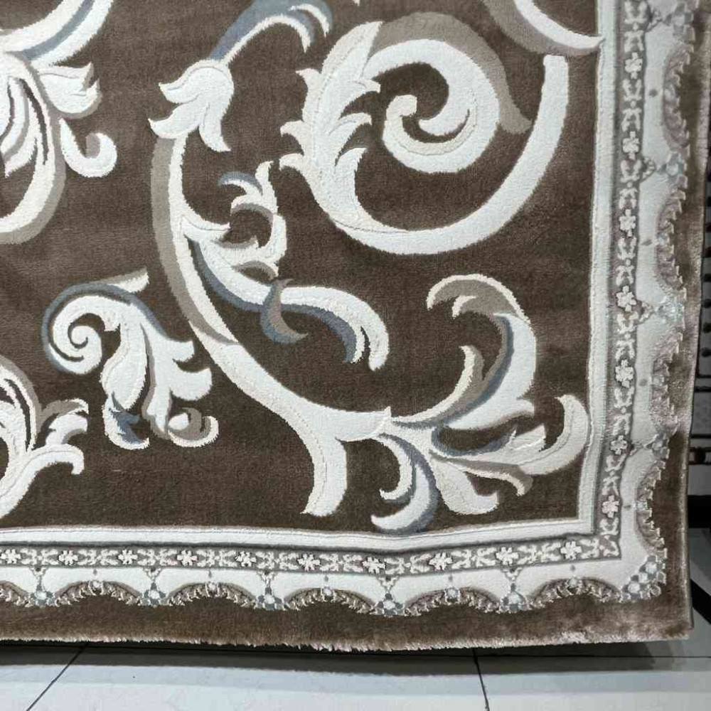 سجاد تركي ياسمين 9053A بني مقاس 400*500