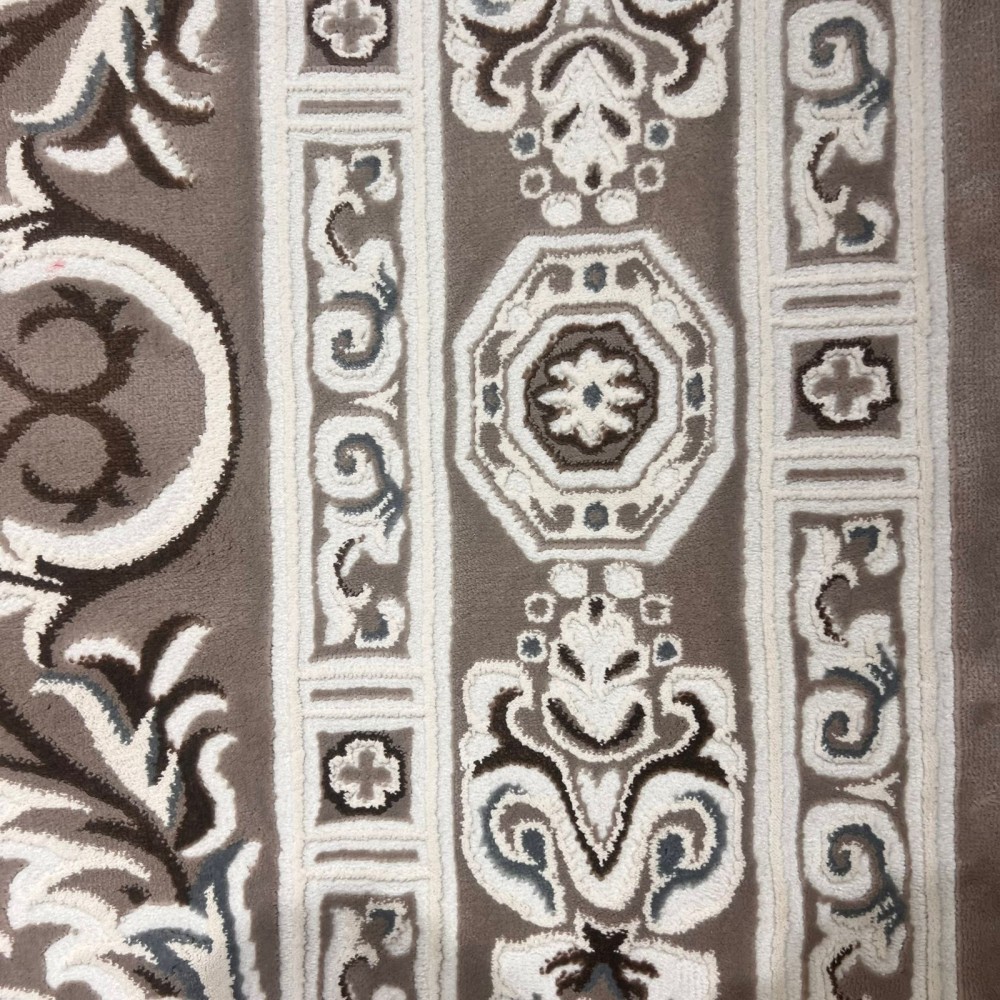 سجاد تركي ياسمين 9073A بيج غامق مقاس 50*80