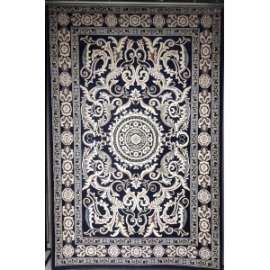 سجاد تركي ياسمين 9073A كحلي مقاس 100*300