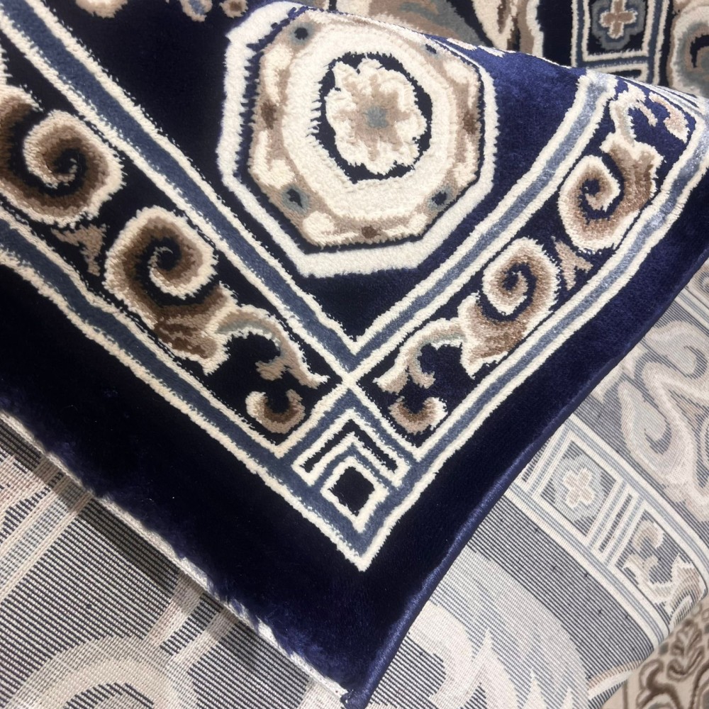 سجاد تركي ياسمين 9073A كحلي مقاس 50*80
