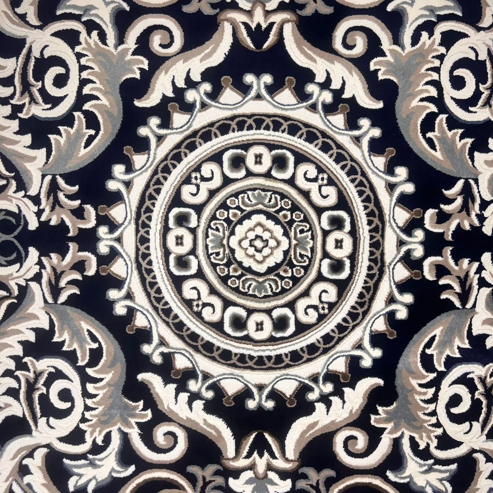 سجاد تركي ياسمين 9073A كحلي مقاس 50*80
