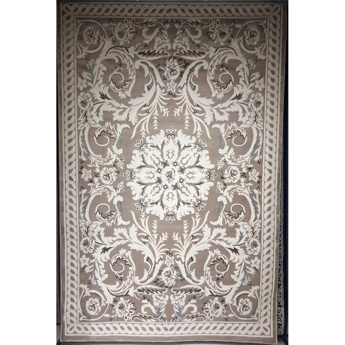 سجاد تركي ياسمين 9074A بيج غامق مقاس 300*400