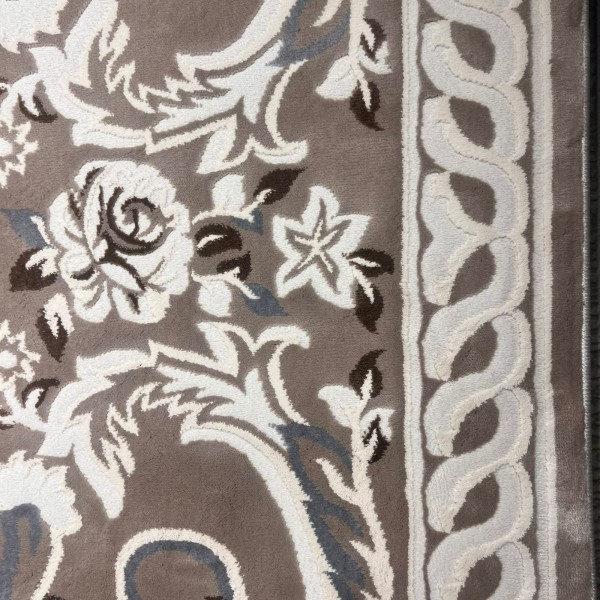 سجاد تركي ياسمين 9074A بيج غامق مقاس 300*400