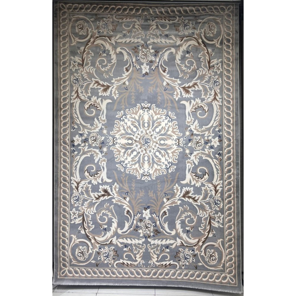 سجاد تركي ياسمين 9074A رصاصي مقاس 400*500