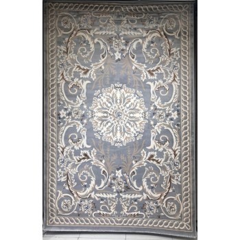 سجاد تركي ياسمين 9074A رصاصي مقاس 80*150