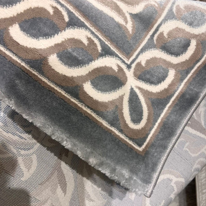 سجاد تركي ياسمين 9074A رصاصي مقاس 400*500